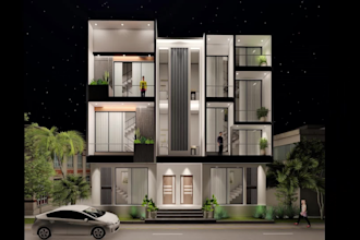 design interior, exterior and provide architectural 3d views