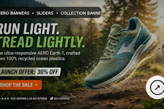 design shopify banner, hero slider, ecommerce banner, and homepage slides