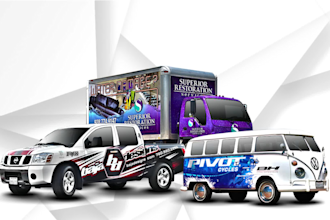 design a professional car, van, truck, and any vehicle wrap or sticker design