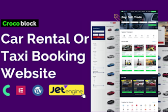 create a dynamic car rental or taxi booking website