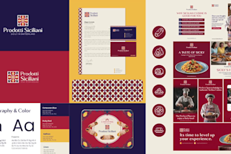 craft restaurant, fast food, and coffee shop logo with branding