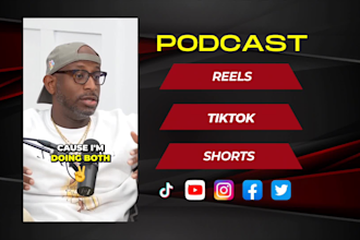 create viral podcast clips for tiktok, shorts and reels