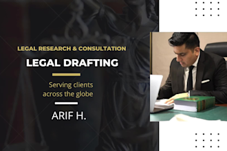 be your lawyer draft any type of legal document, legal research and motions