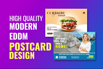design postcard, eddm postcard, direct mail