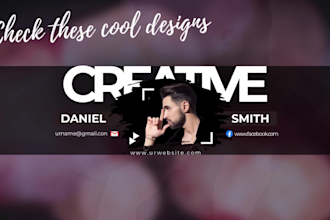 create outstanding youtube banner or channel art design