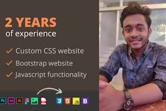 convert psd to html, pdf to html, image to html css bootstrap responsive