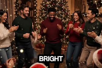 create cinematic christmas and new year ai videos with realistic characters
