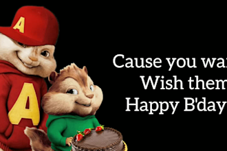 sing your message as chipmunk
