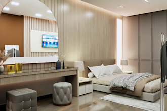 do interior design for bedroom, kitchen, living, etc