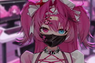 draw and rigg live2d model, anime vtuber commission tilt for streaming