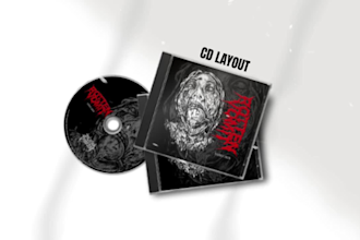 do design layout digipack cd and vinyl for your band album