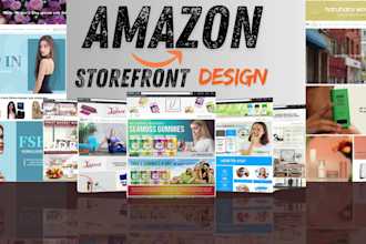 create your amazon storefront design high quality images