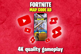 youtube short video ad for your fortnite map