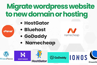migrate wordpress website to new domain or hosting