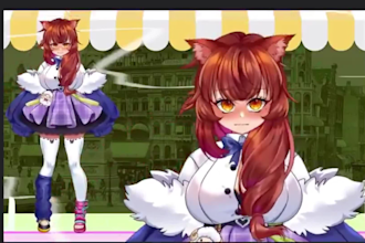 design and rig live 2d model live2d rigging vtube studio 2d vtuber character