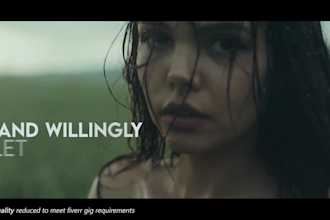 produce a live action lyric video or music video