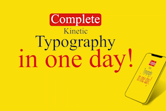 create custom animated videos using kinetic typography