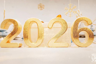 make a beautiful glittering happy new year video