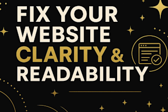 fix the clarity and readability of your website content