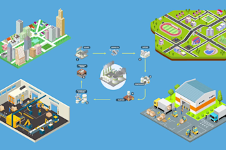 3d isometric map, tourist map, event map, or isometric vector map illustration