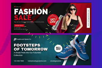 design shinefull facebook cover linkden and shopify banner
