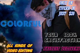 do video and audio editing in  premiere, after effects, filmora,  audition,
