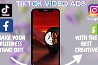 create dropshipping video ads for shopify, and facebook in 24 hrs