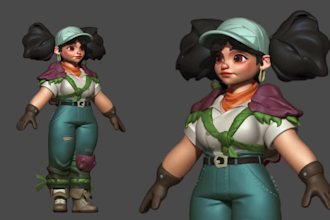 model 3d cartoon character 3d cartoon animation video 3d character rigging