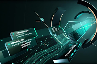 create blockchain animation video, 3d crypto explainer video, ico, defi, ieo