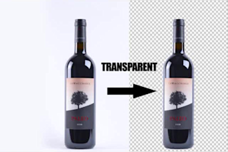 make transparent background of 15 images