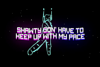 create an animated lyric video within 24 hours