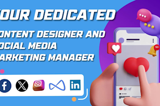 be your social media marketing manager and content creator