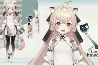 draw and rigg live2d vtuber model, 2d vtuber character model, 2d vtuber rigging