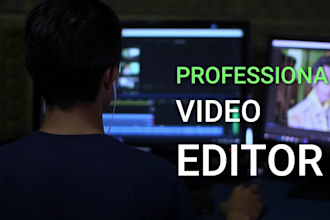 do amazing video editing for you