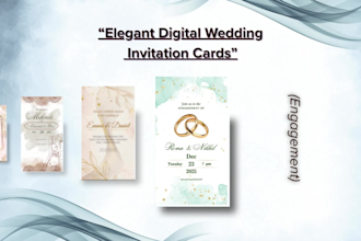 design elegant digital wedding and event invitation cards