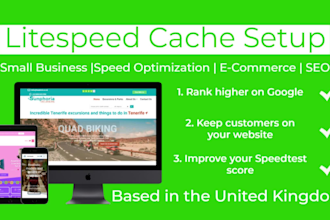 complete litespeed cache setup to improve site speed