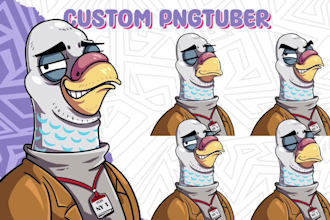 create custom pngtuber giftuber emotes twitch chibi stickers