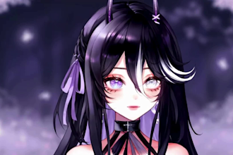 draw and rigg high quality live2d , 2d vtuber model, 2d vtuber commission, anime
