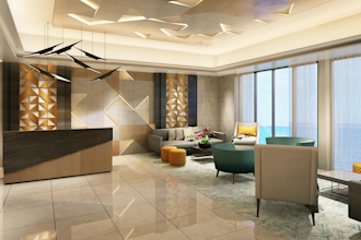 do office, bar, cafe design, 3d model and render