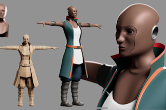do 3d model for game asset or character model