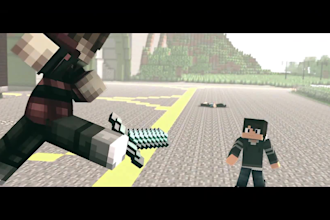 animate 3d minecraft music video and minecraft animation