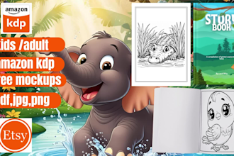 draw and format your amazon  KDP coloring book