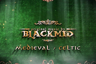 compose medieval celtic music for a video game or film