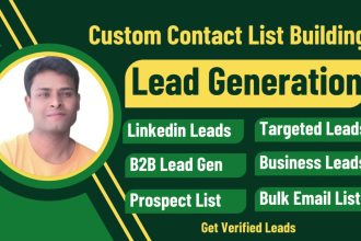 do b2b lead generation, linkedin lead generation, and prospect contact list