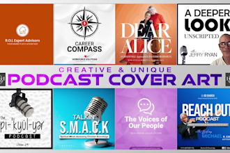 design a professional podcast cover art for itunes