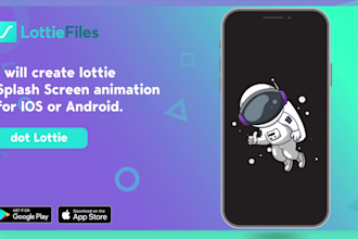 create lottie animation, website animation, icon animation