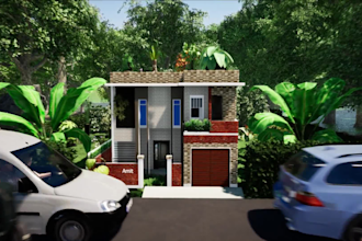 build photo realistic house exterior interior 3d rendering in twinmotion lumion