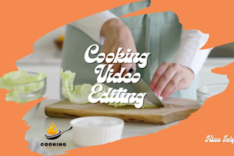 do professional cooking video editing
