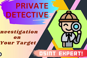 investigate on your target, your online detective, osint and background check