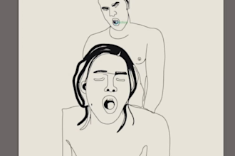 draw a unique details vector line art of anything